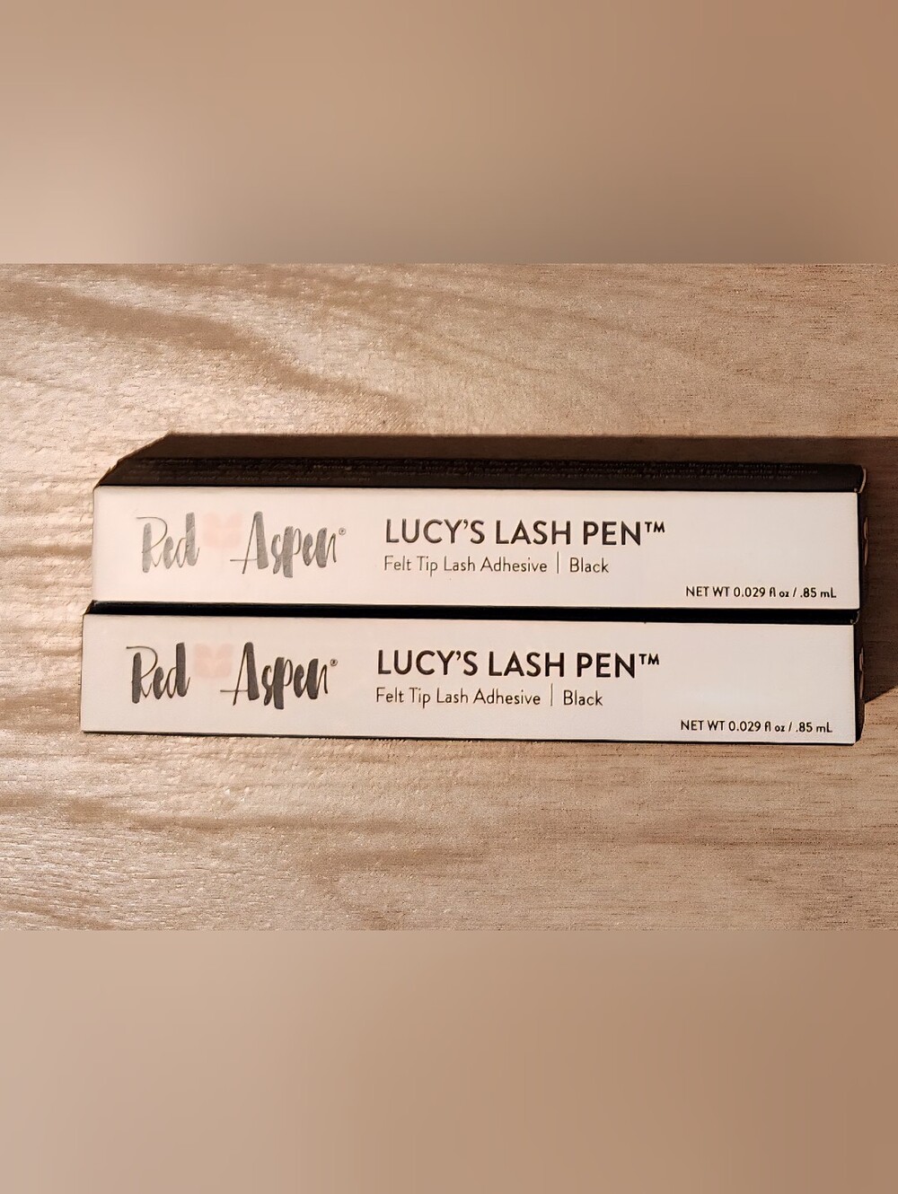 NWT Red Aspen Lucys Lash Pen Black Duo Set False Eyelash Glue Eyeliner